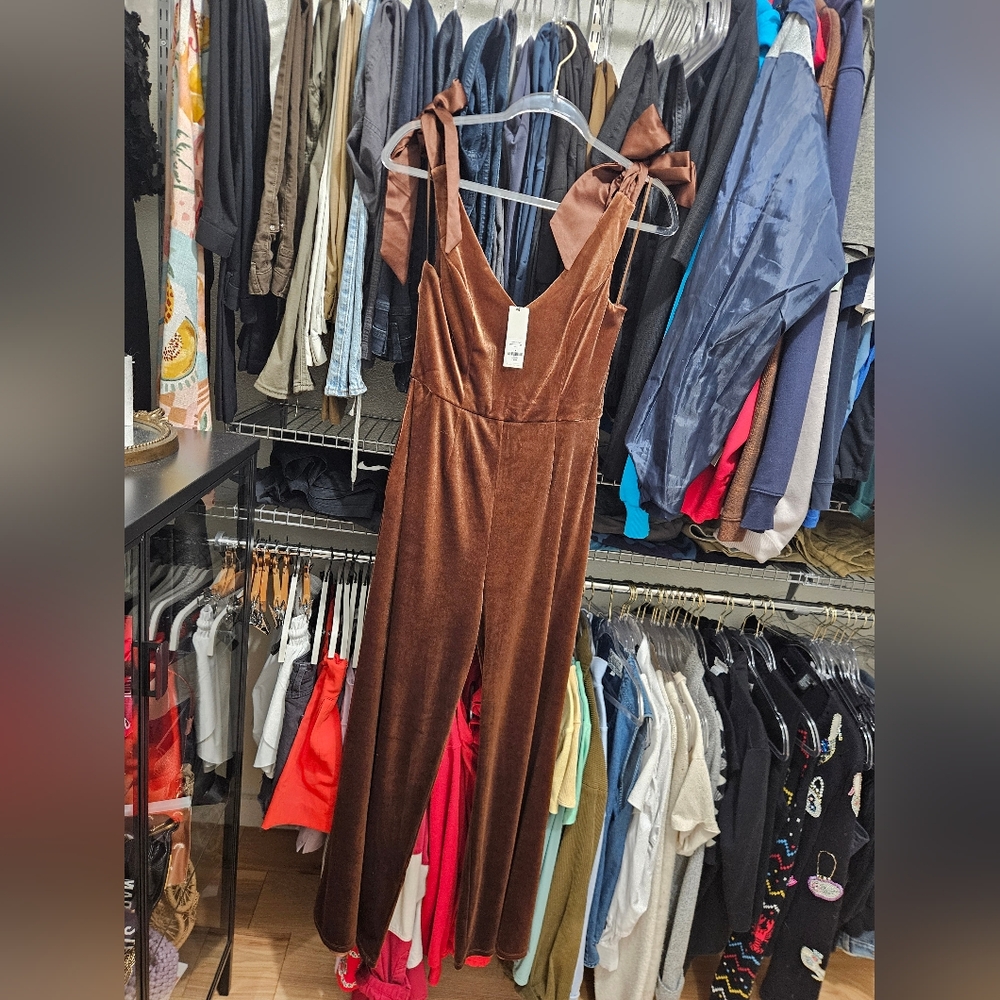 Elegant Brown Jumpsuit